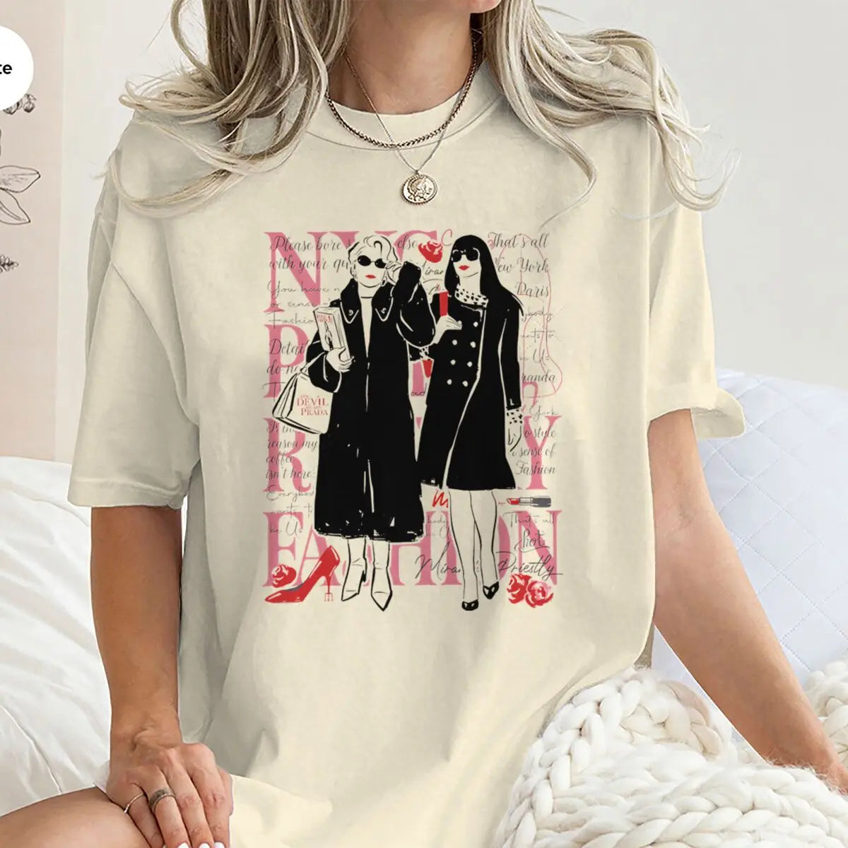 Classic Satirical Movie T-shirt Women's Short Sleeve 100% Cotton Summer Y2K Tops Fashion American Style Retro Movie Tees Gifts