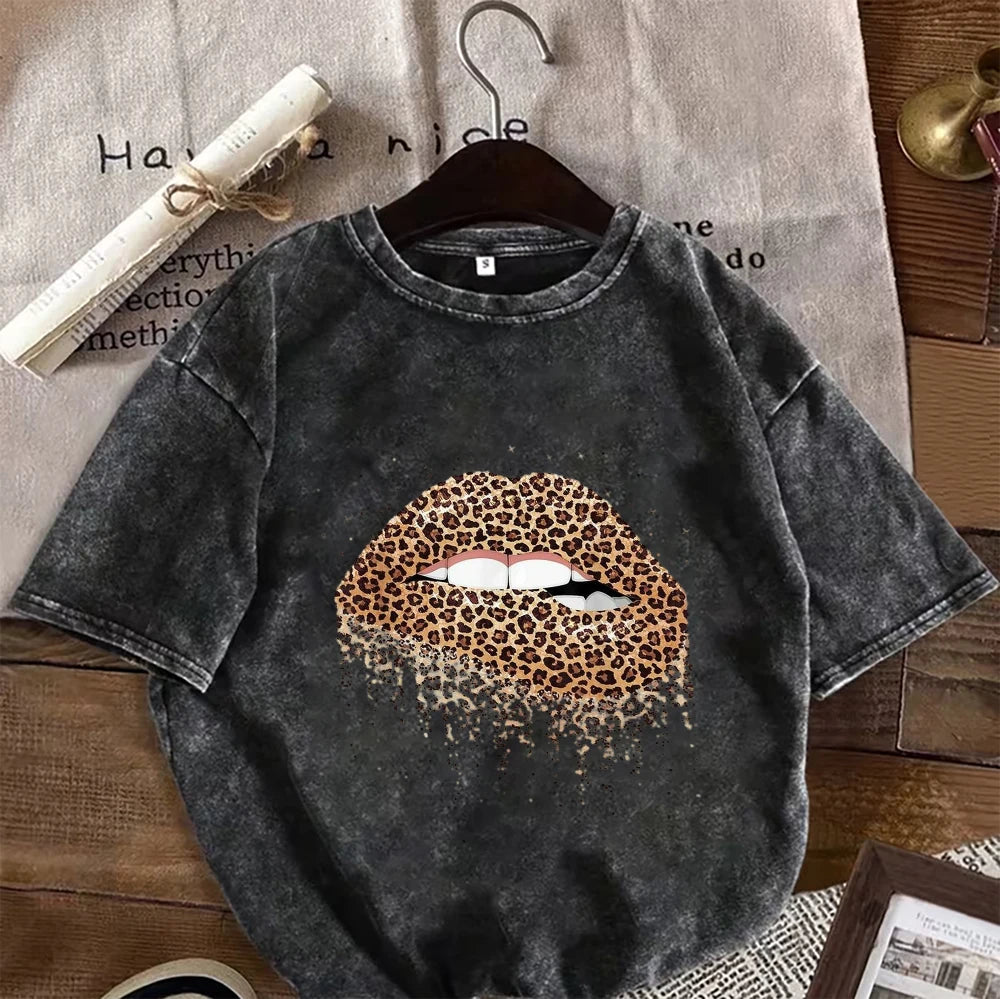 Leopard Lips Print Rug Non Slip Floor Mat Sexy Aesthetic Carpet Living Room Bedroom Bathroom Decor Fashion Girl Home Entrance